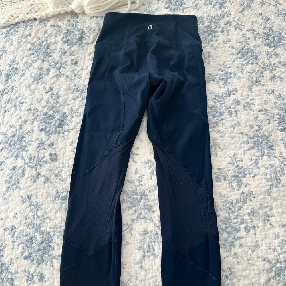 Lululemon Navy Blue High-Waisted Leggings